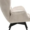 Poltrona Tudor Velluto Crema - KARE