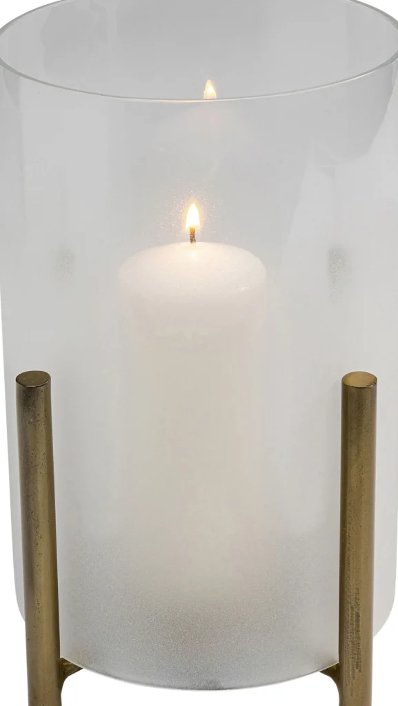 Porta candela in vetro "Pillar Steam" H25cm - KARE