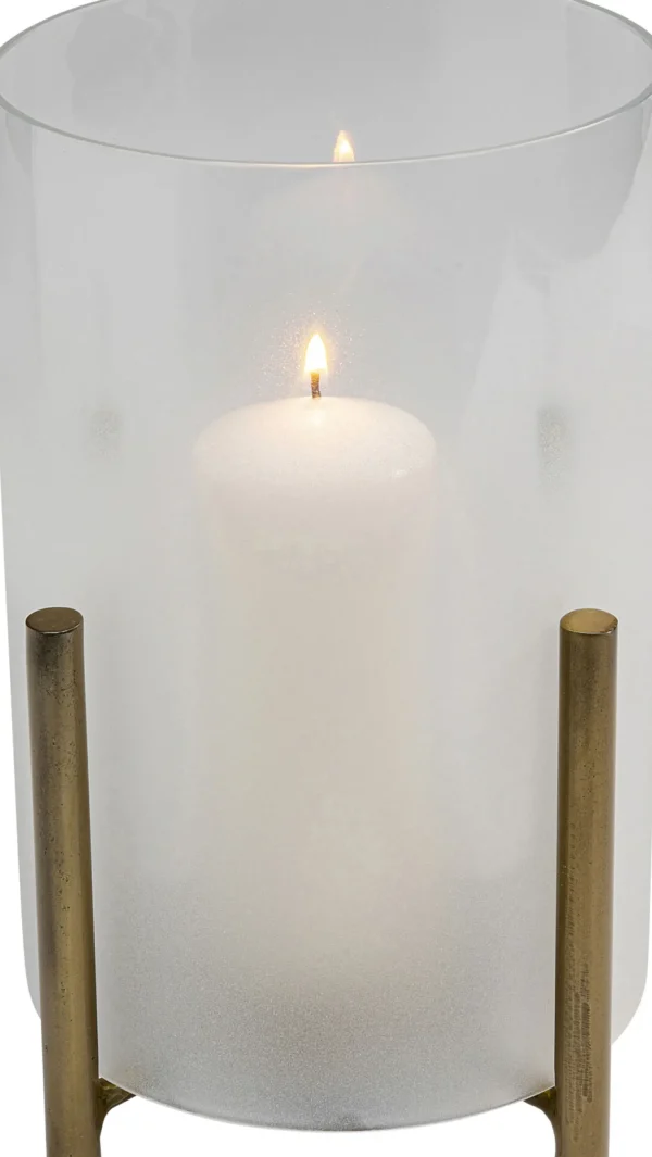 Porta candela in vetro "Pillar Steam" H25cm - KARE