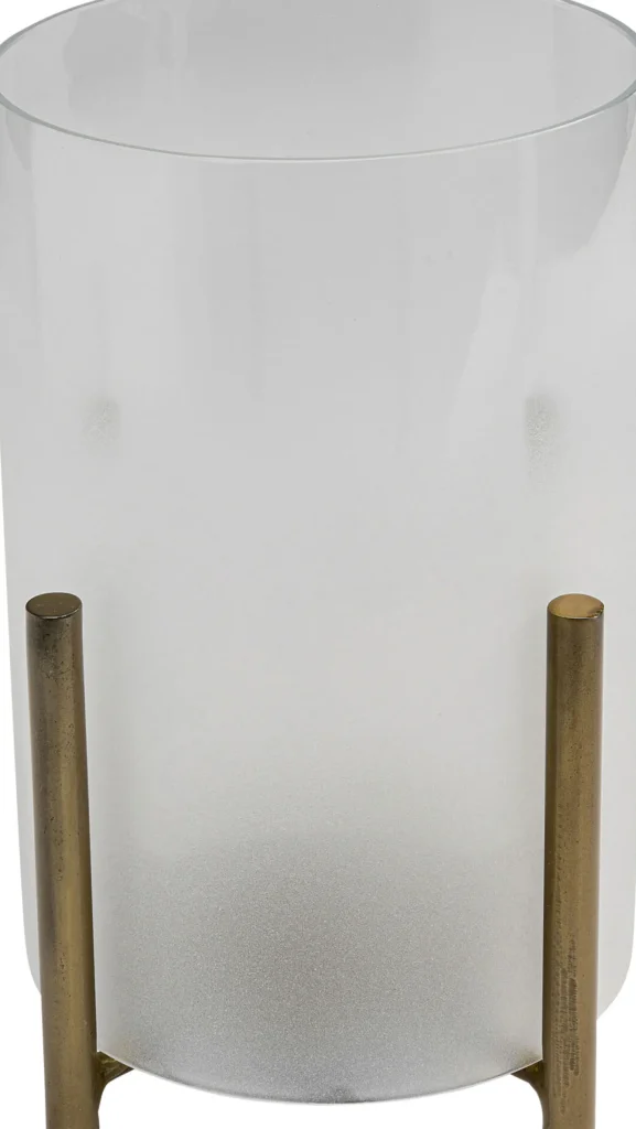 Porta candela in vetro "Pillar Steam" H25cm - KARE