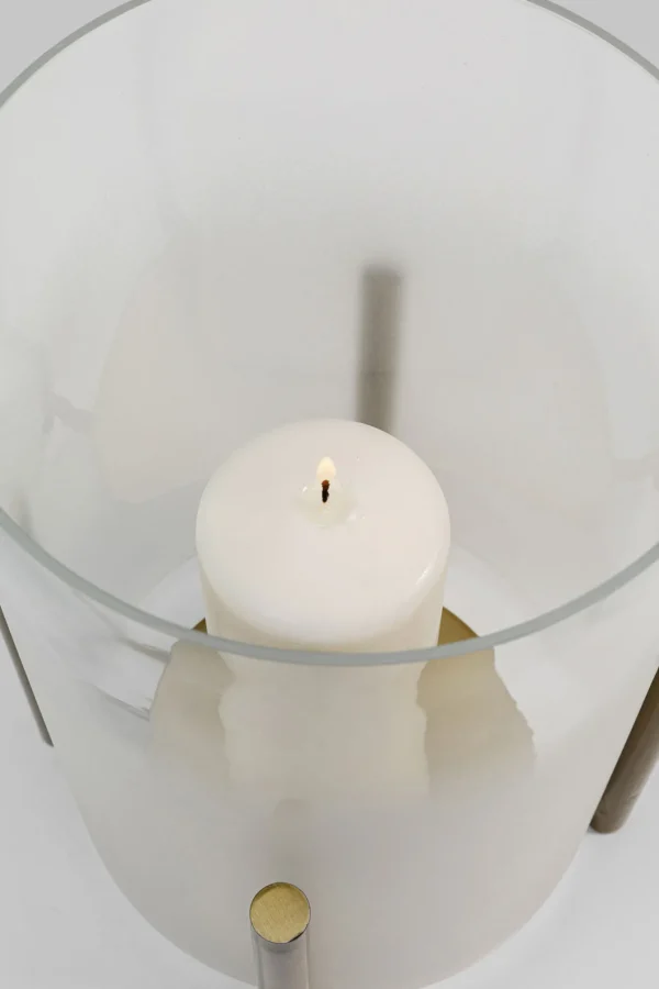 Porta candela in vetro "Pillar Steam" H25cm - KARE