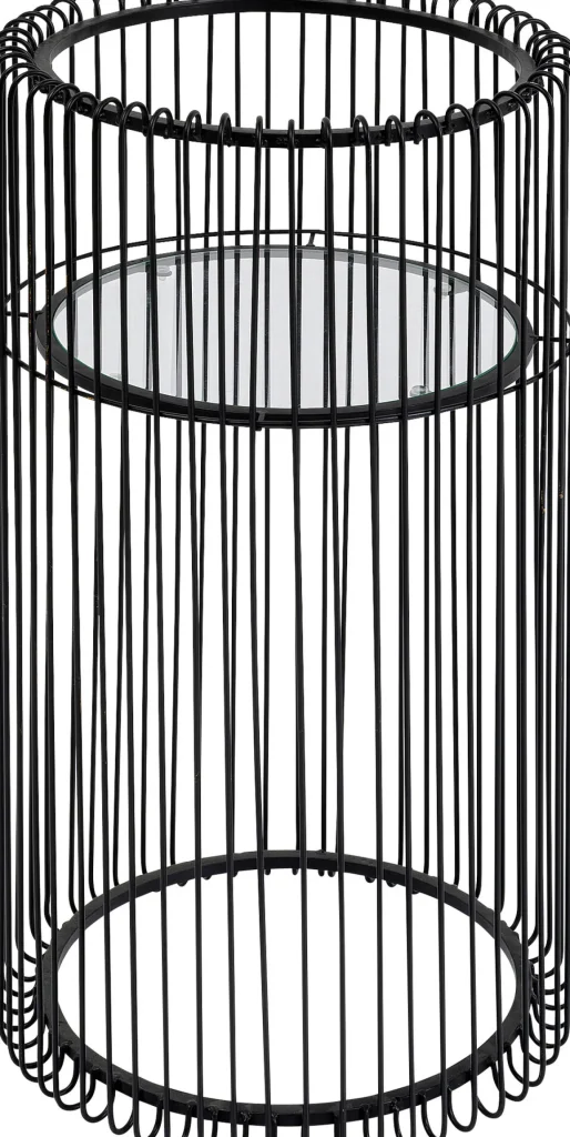 Porta vaso / fioriera "Wire Black" 70cm - KARE