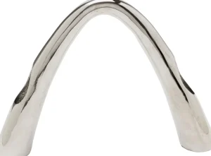 Portacandele Bow Duo cromo 21cm - KARE