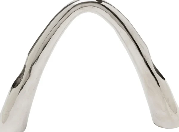 Portacandele Bow Duo cromo 21cm - KARE