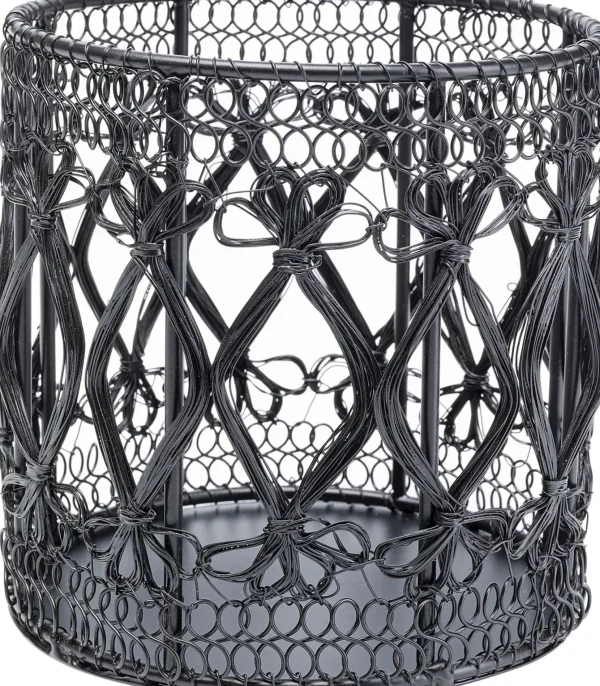 Portacandele Hayat nero 15cm - KARE