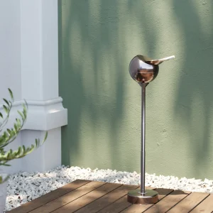 Posacenere A Stelo Spheric Cromo - KARE