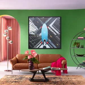 Quadro con cornice Skyline Skater 149x149cm - KARE
