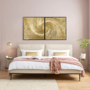 Quadro decorativo Wave oro (2/Set) - KARE