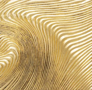 Quadro decorativo Wave oro (2/Set) - KARE