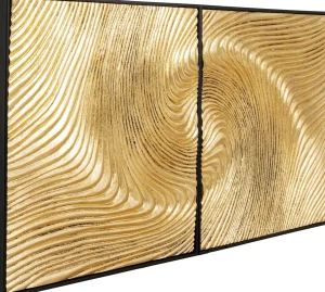 Quadro decorativo Wave oro (2/Set) - KARE