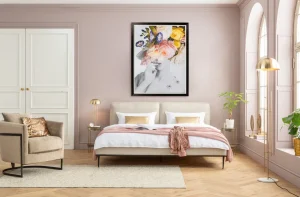 Quadro Frame Flower Lady Pastel 152x117cm - KARE