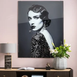 QUADRO IN VETRO BEAUTY LADY 120X150CM - KARE