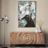 Quadro in vetro Lady Flower 100x150cm - KARE