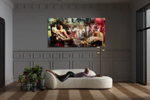 Quadro in vetro Rock n Roll 180x90cm - KARE