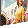 Quadro incorniciato LED Jetset Lean Lady 120x80cm - KARE