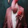 Quadro vetro Mister Flamingo 120x160cm - KARE