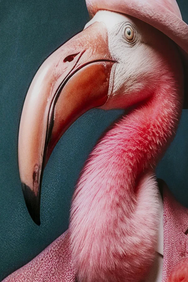 Quadro vetro Mister Flamingo 120x160cm - KARE