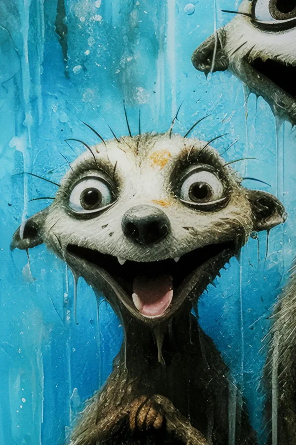 Quadro vetro Singing Meerkats 60x80cm - KARE