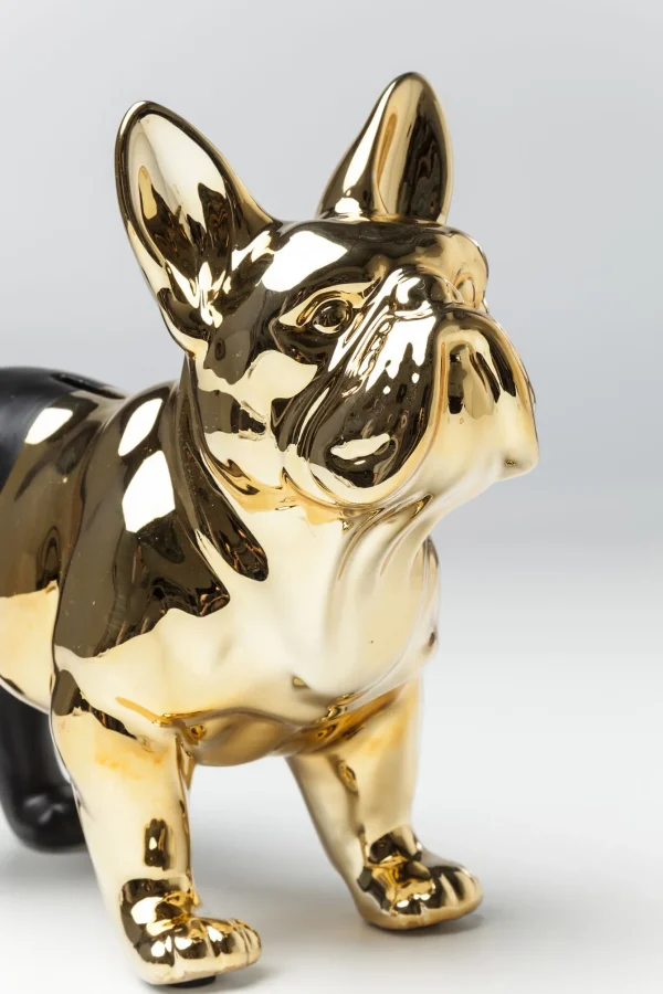 Salvadanaio Bulldog Oro/Nero - KARE