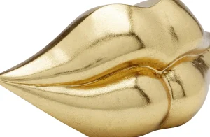 Salvadanaio Labbra Oro 13cm - KARE