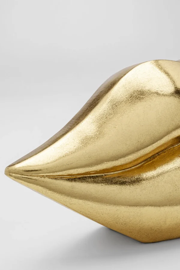 Salvadanaio Labbra Oro 13cm - KARE