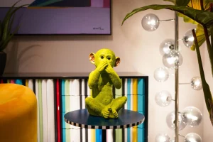 SALVADANAIO MONKEY IWAZARU VERDE - KARE