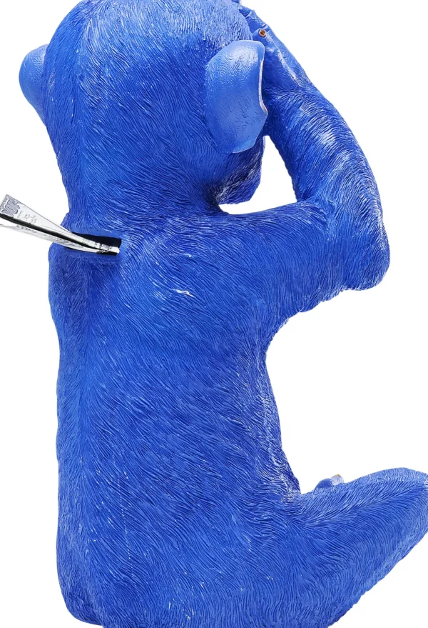 SALVADANAIO MONKEY MIZARU BLU - KARE