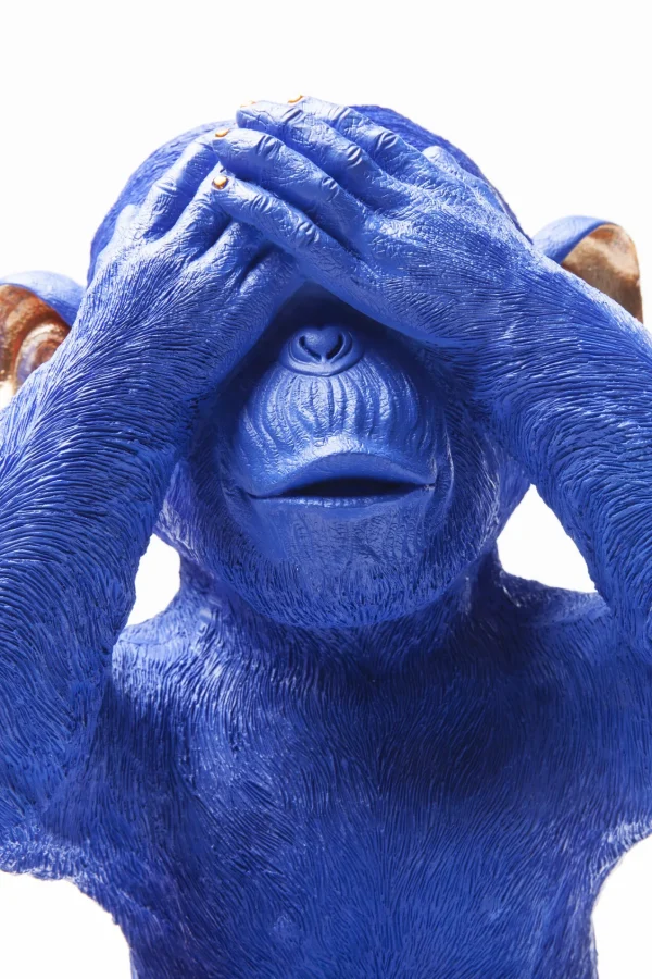SALVADANAIO MONKEY MIZARU BLU - KARE