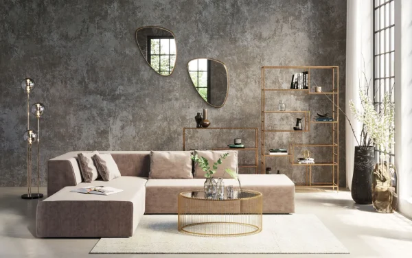 Scaffale Loft oro 115x100cm - KARE