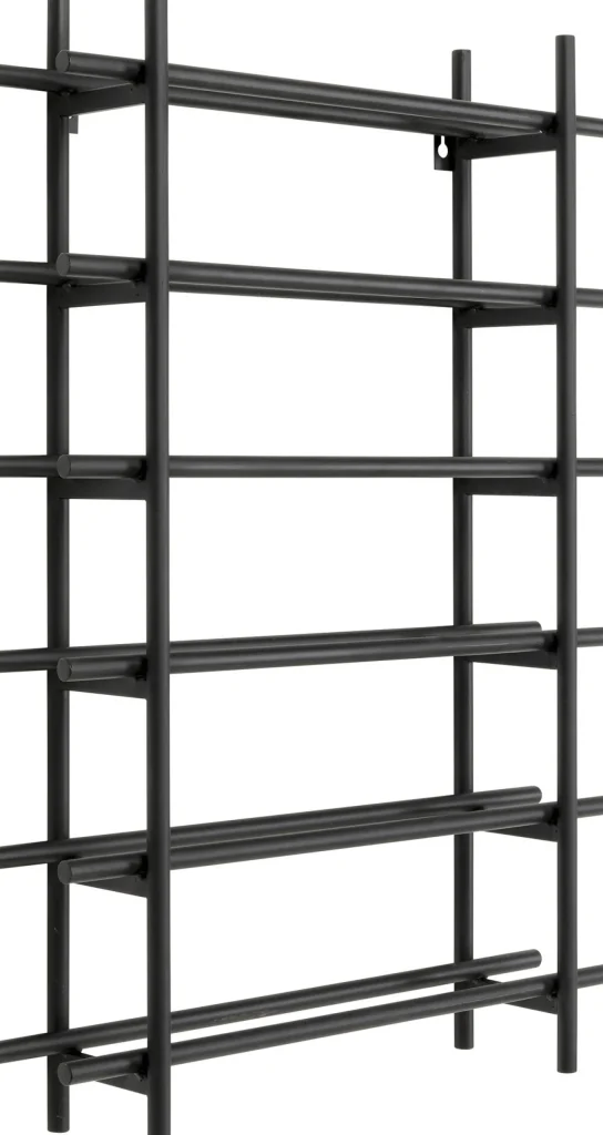 Scaffale portabottiglie Cape Town nero 45x68cm - KARE