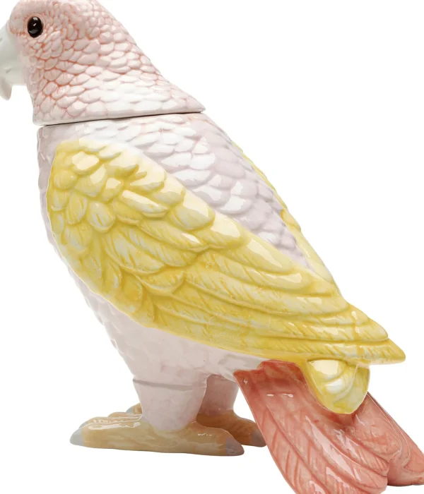Scatola deco Exotic Bird giallo 23cm - KARE