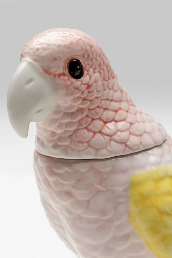 Scatola deco Exotic Bird giallo 23cm - KARE