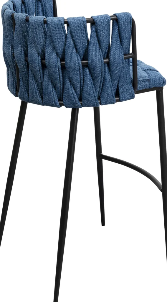 Sedia bar Saluti blu 77cm - KARE