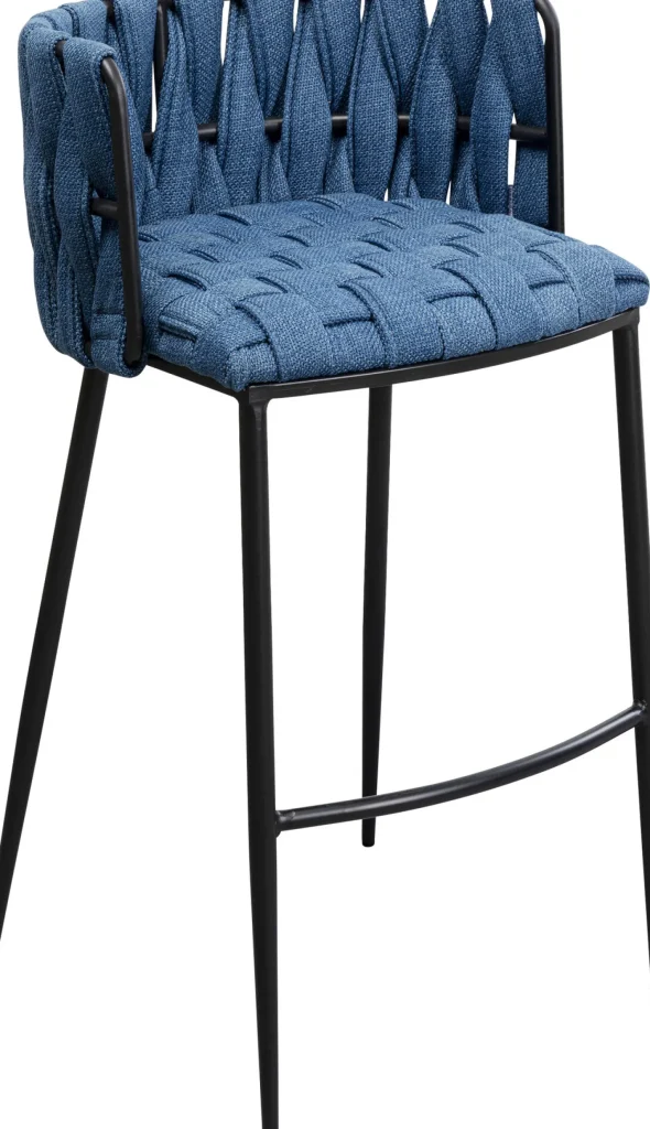Sedia bar Saluti blu 77cm - KARE