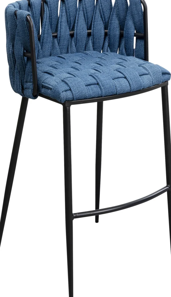 Sedia bar Saluti blu 77cm - KARE