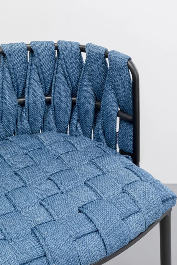 Sedia bar Saluti blu 77cm - KARE