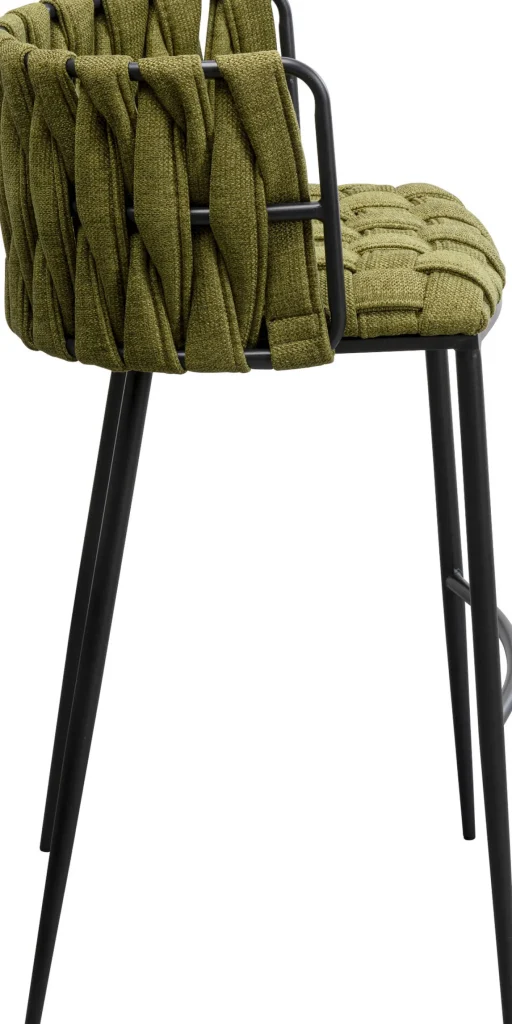 Sedia bar Saluti verde scuro 77cm - KARE