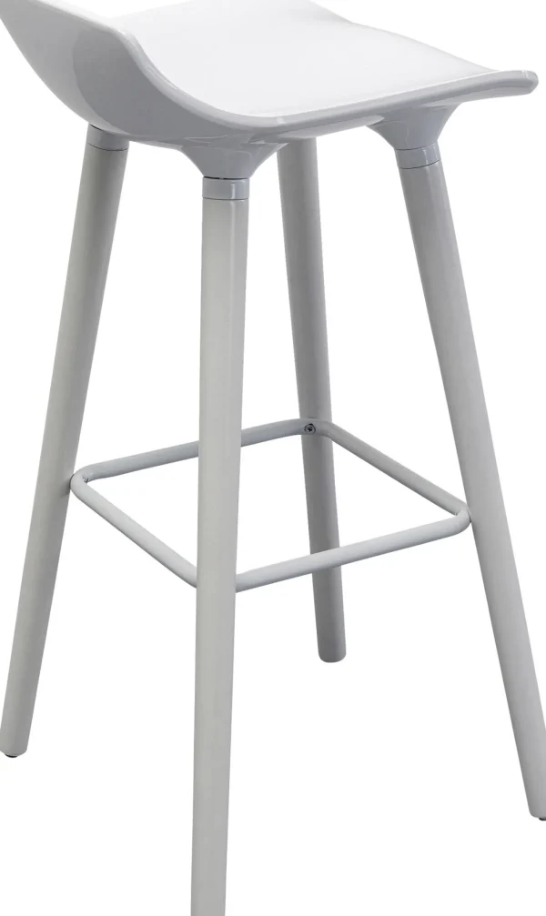 Sedia bar York Bianco 75cm - KARE