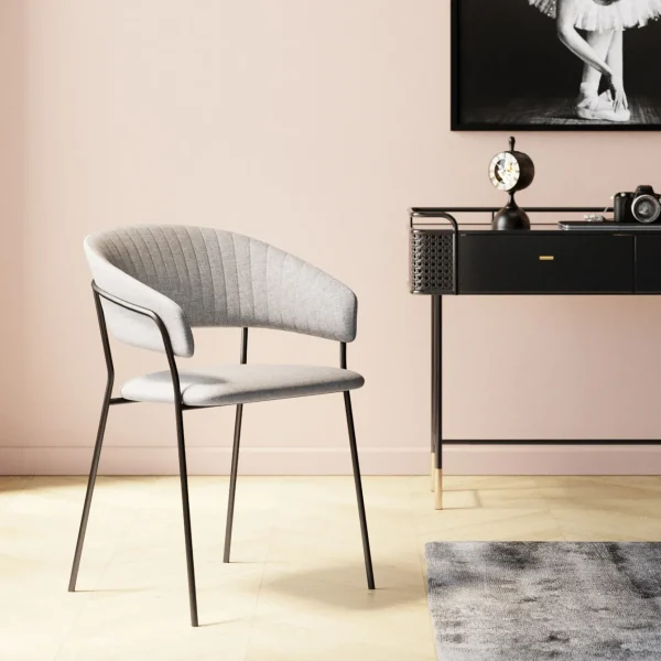 Sedia con braccioli Belle beige (2/set) - KARE