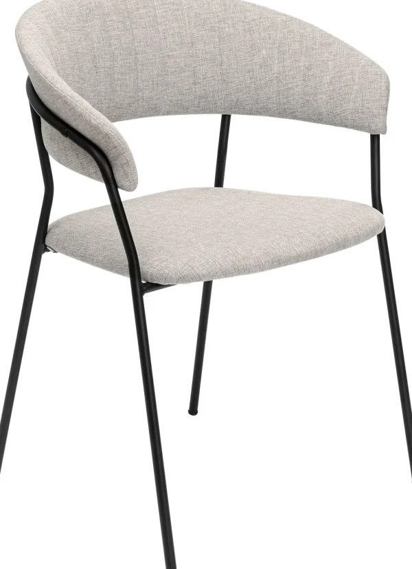 Sedia con braccioli Belle beige (2/set) - KARE