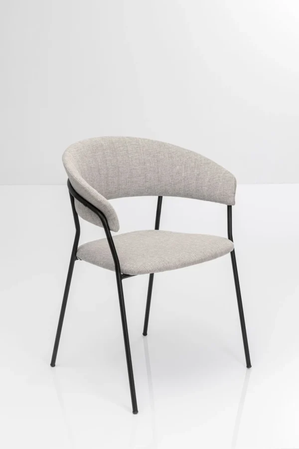 Sedia con braccioli Belle beige (2/set) - KARE