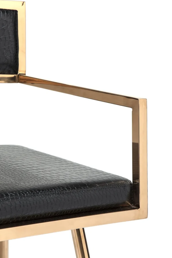SEDIA CON BRACCIOLI JAZZ ORO ROSA - KARE
