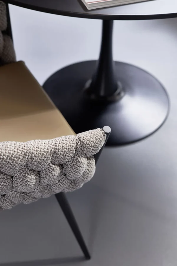 SEDIA CON BRACCIOLI KNOT TWEED - KARE