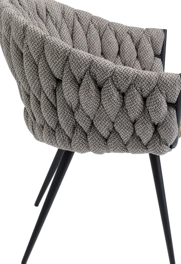 SEDIA CON BRACCIOLI KNOT TWEED - KARE