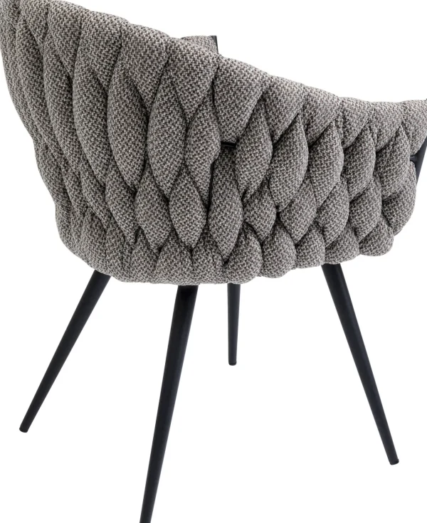 SEDIA CON BRACCIOLI KNOT TWEED - KARE