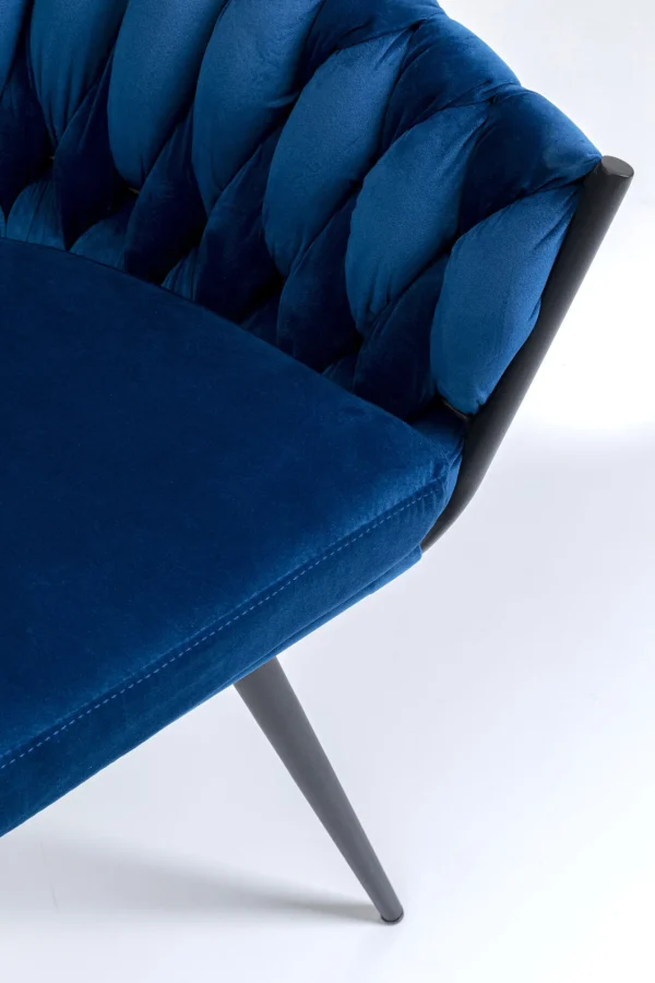 SEDIA CON BRACCIOLI KNOT BLU - KARE