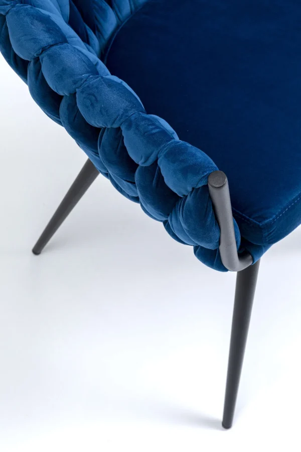 SEDIA CON BRACCIOLI KNOT BLU - KARE