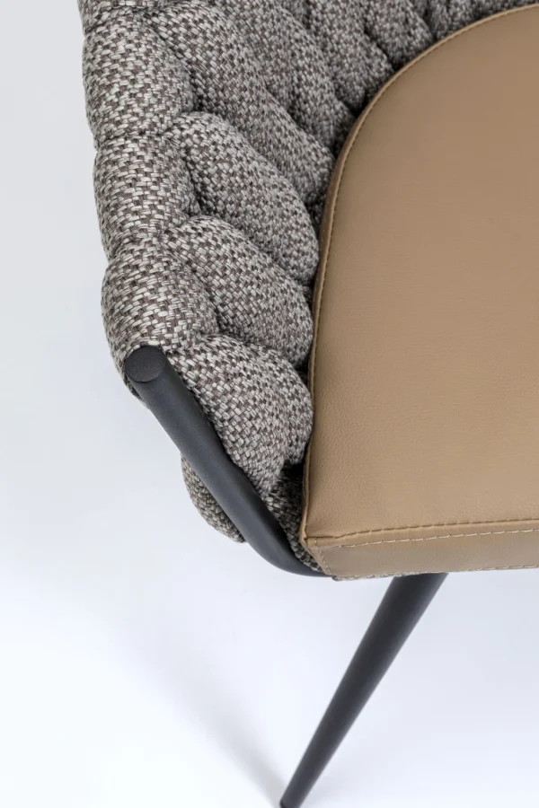 SEDIA CON BRACCIOLI KNOT TWEED - KARE