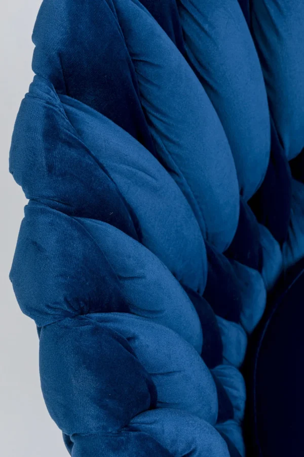 SEDIA CON BRACCIOLI KNOT BLU - KARE