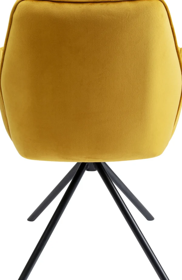 SEDIA CON BRACCIOLI MILA GIALLO - KARE